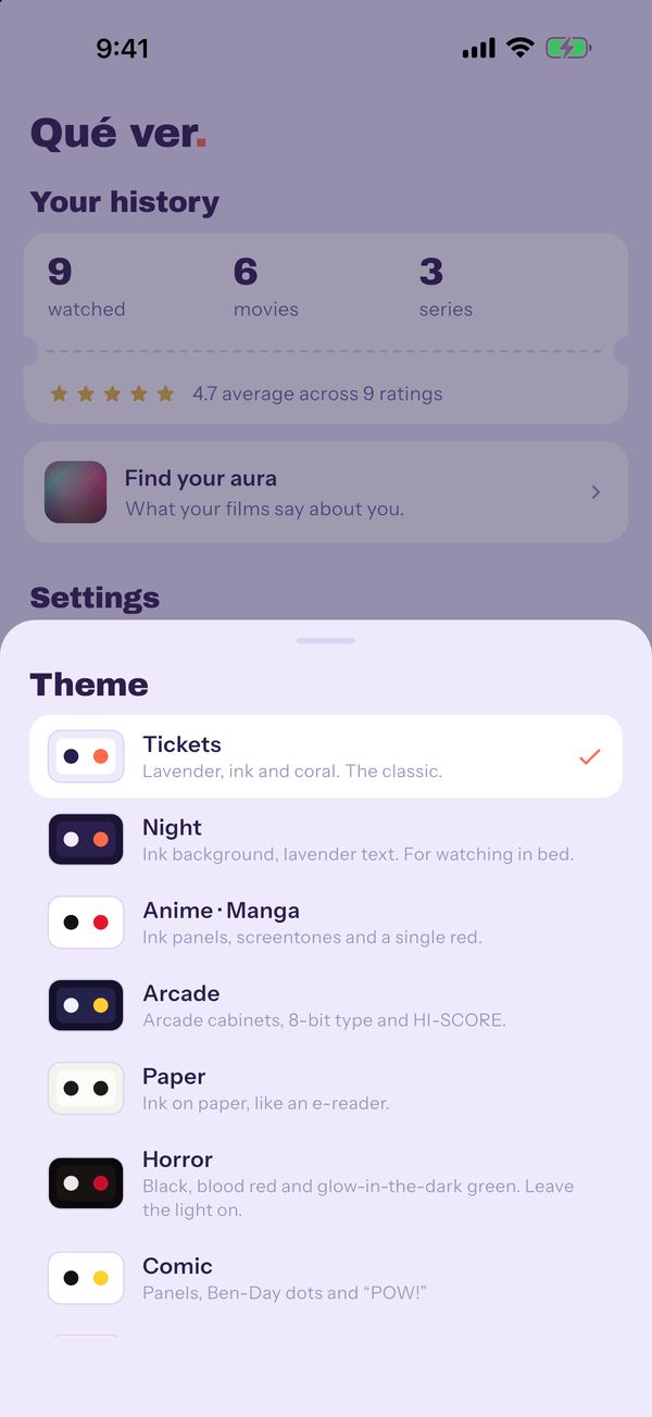 Theme picker